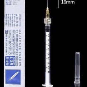 1ml luer lock syringe with 26g 16mm needle 3pcs